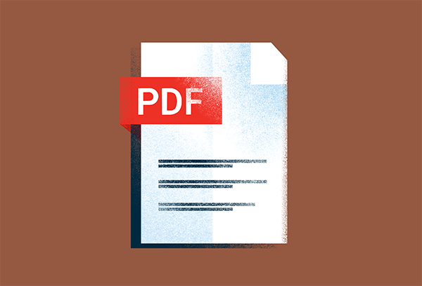 PDF icon brown
