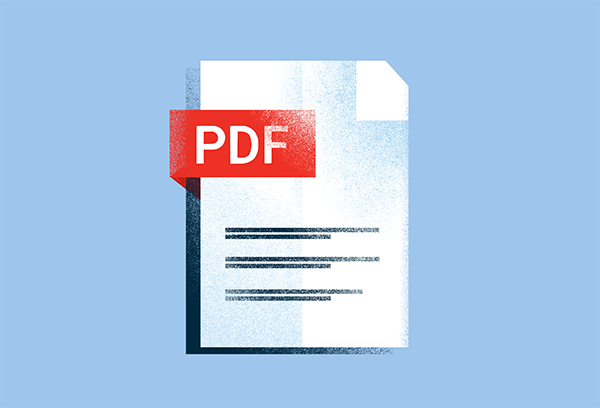 PDF icon light blue